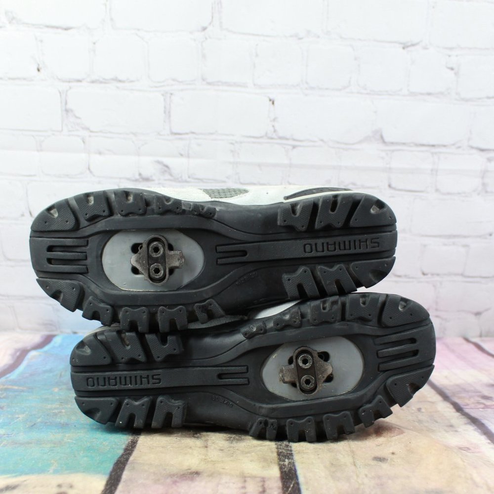 Shimano Gray Suede Mesh Mountain Biking Cycling Shoes Size 6 - Picture 9 of 9